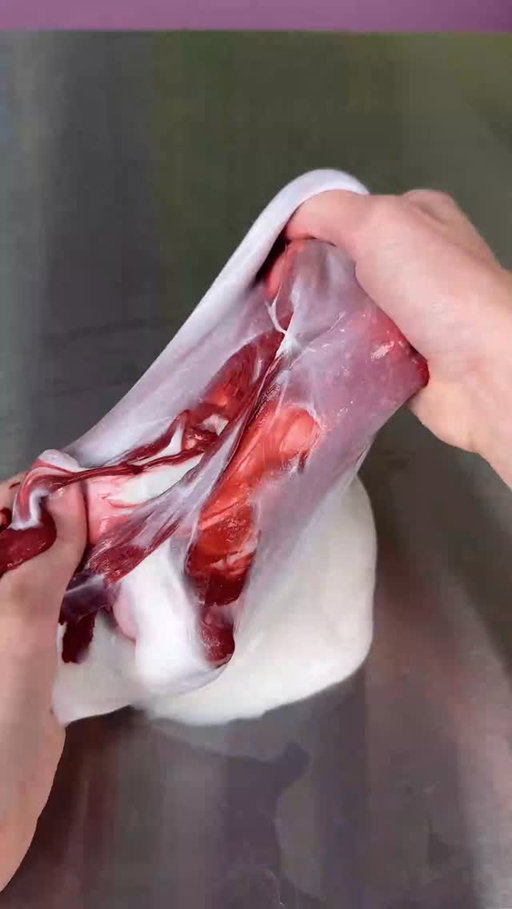Hanna made an organ slime so you don't have to 😭🫀 Seriously, dont. It was slimy. Peachybbies.com restocks Friday at 7pm EST! ✨🎉