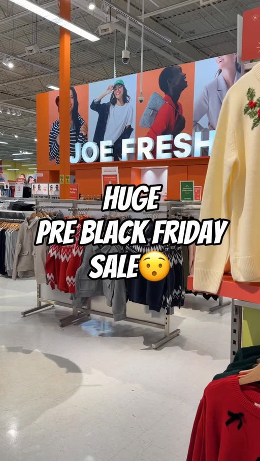 #ad @joefresh Pre-Black Friday sale is on right now! You can get 25% off so many products like sweaters, sleepwear, outerwear and more! Plus keep your eyes peeled on Black Friday and Cyber Monday for deals you can stack with this sale!👀 
.
.
.
.
#blackfriday #joefresh cybermonday