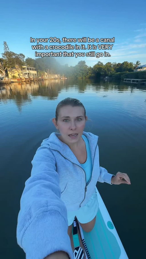 I did it for the big potatoes (iykyk) 🥰🥔 and it was one of the best decisions of my life. 

Disclaimer: This is HUMOR ONLY. I am NOT suggesting or encouraging anyone to paddleboard near crocodiles (or any dangerous wildlife). Please don’t ever do that, obviously. Storytime is on my page so you can get the FULL context of the crocodile canal lore before commenting.

#florida #crocodile #manatee #floridagirl #paddleboard