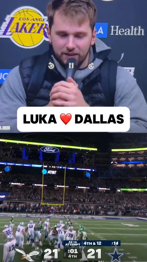 Luka Doncic: “You see the Cowboys?” ❤️