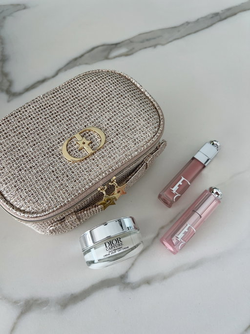 Unboxing festive beauty magic with @diorbeauty The Lip Volumizer is 10/10 - smooth, hydrating and gives the perfect plump. Holiday ready ✨ 

—-
skincare, skincare routine, hydrating skincare, glowing skin, skincare review, beauty review, luxury skincare