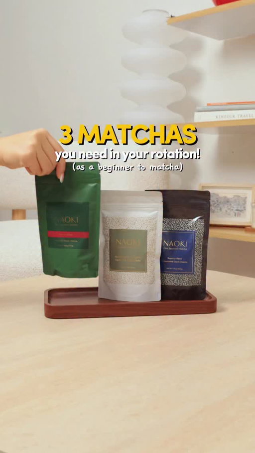 Your beginner matcha rotation, sorted 🫶🏻

Not all matcha tastes the same, and each blend has its own unique taste.

🌿 Superior Blend (Uji, Kyoto)
Smooth, versatile, low bitterness. The perfect intro to quality matcha.

🌿 Organic First Spring Blend (Kirishima, Kagoshima)
Rich, roasty and comforting with dark-cocoa notes. Great for lattes or iced tea.

🌿 Barista Blend (Kagoshima)
Bold and robust. For fun mixes like mango matcha, and cuts right through milk + sweeteners.

No matter how you like your matcha, we’ve got something for you. Start with any of these classics!

#betterwithmatcha #naoki #naokimatcha #finejapanesematcha #authenticjapanesematcha #naokimatchacafe #matchalover #greentea #matchalove #matchatea #matchagreentea #matchaholic #matchapowder #matchalovers #organicmatcha #greentealover #matchamood #japanesematcha #matchaaddict #matchaeverything #ilovematcha #matchavibes #matchatime #tealover #teatime