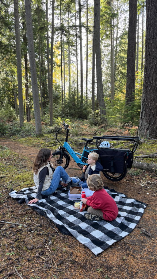 I can’t believe I waited this long to try an e-bike because they’re a blast. I got the @lectricebikes Expedition2 because it’s such a great way to get around with kids. We rode 9 miles to the perfect little picnic spot in the woods, definitely way more ground than we could’ve covered on foot! 
Since we’re currently a 1 car household we’ve also been using it for daily errands around town, and school drop-off/pick-up. It’s so nice to avoid traffic and not have to hunt for parking!

A few more reasons we love our @lectricbikes
✔️Comfy & smooth ride.
✔️ Built & tested for family safety.
✔️ Cargo bags that hold so much stuff!

Check out the link in my bio to learn more!
#LectricPartner #lectricebikes