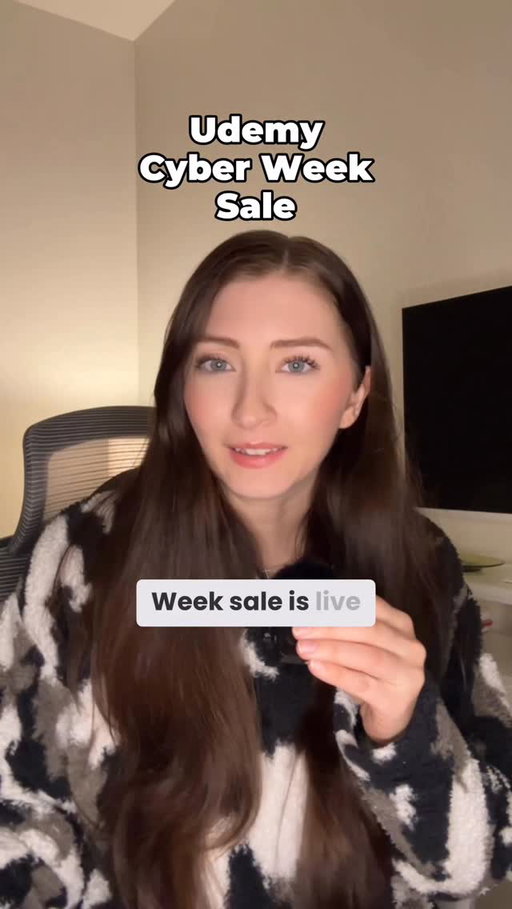 @udemy’s Cyber Week Sale is live 📚 

26,000+ courses starting at $9.99 NOW through 12/1!

AI, coding, photography, business… if you want the skill, they can help you get it.

Invest in yourself 🚀 Shop now.

 #cyberweek #blackfriday #onlinelearning #udemypartner #ad #cybermonday