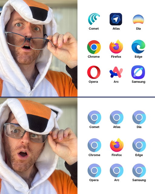 Thought something looked a little too familiar… 🧐
#firefox