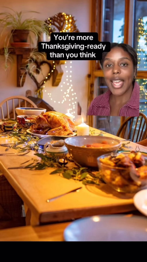 Hosting Thanksgiving doesn’t have to be stressful, especially because you probably own everything you need 🫶