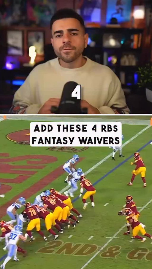 4 running backs you need to add in your fantasy football league before your friends do 

#fantasyfootball