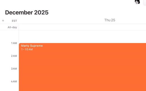 Our calendars are ready @tchalamet @martysupreme 🏓📳