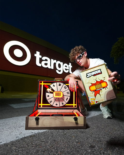 wheel of doom box now available @target 🎯 through Black Friday! 

i LOVE this box 😭 worked so hard on a physical item that captured our 50 states in 50 days journey! and couldn’t be more excited to continue in supporting @stjude through every box. it’s only available for 7 days and will not be restocked! COMMENT WHAT CARD YOU GET 😍⚡️
