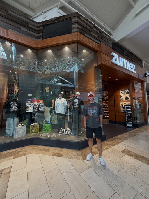 @thehuntandcompany IS OFFICALLY IN STORES AT @zumiez 😭 this is honestly a dream come true. I remember shopping AT THIS EXACT location throughout my whole childhood and seeing this come to life is overwhelming. This has been on my vision board since I started Hunt&Co in 2016 and 9 years later it came to life. Some things in life don’t come easy but with enough passion and drive anything is possible. We launched 3 new shirts that are exclusively for sale at zumiez and no where else. Attached at the end of these slides are all the stores that are currently stocking our shirts but everything is available online at zumiez.com 🥳 you can also still get entries for the giveaway by emailing us your receipt and there is also a slide at the end with more info. Thank you guys for all the support over 9 years with Hunt&Co this wouldn’t be possible without yall. Stay posted for what’s next 👀❤️