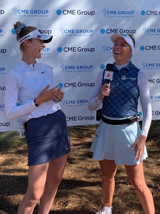 Had the best time calling some golf for ESPN+ at last week’s @cmegrouptourchamp Fun interviews, walk-and-talks and just great golf. Nothing like hanging out with your friends and having a few chats doing what we love most ❤️