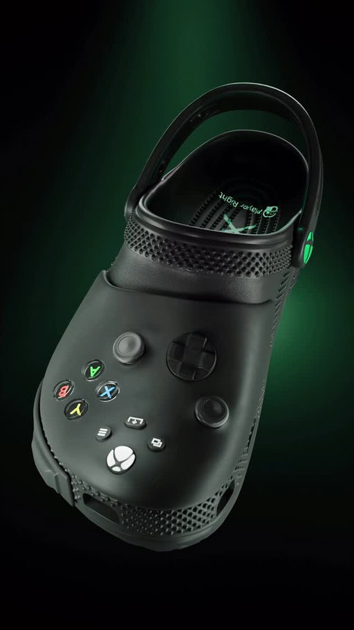 the gaming setup’s not complete without Xbox + Crocs​