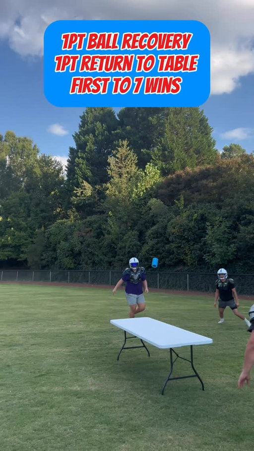 7 Points Wins🏈 1 point for ball recover and 1 for return to table #sports #football #game #tacklefootball