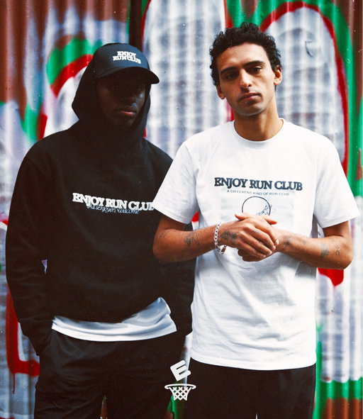 Enjoy Run Club: OUT NOW.
Where the runs aren’t measured in miles, they’re played out on the court. 
A collection that celebrates community, consistency, and the love of the game.