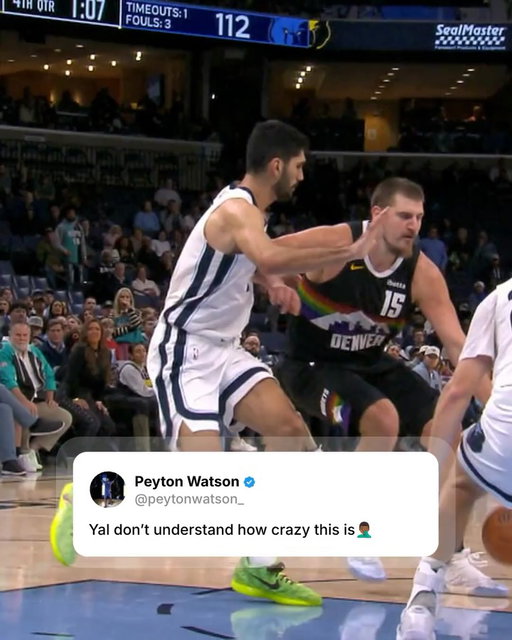 “I don’t even remember how he saw me.” 😂 Peyton Watson on the insane dime from Nikola Jokić in last night’s game! ( via: @nuggets )