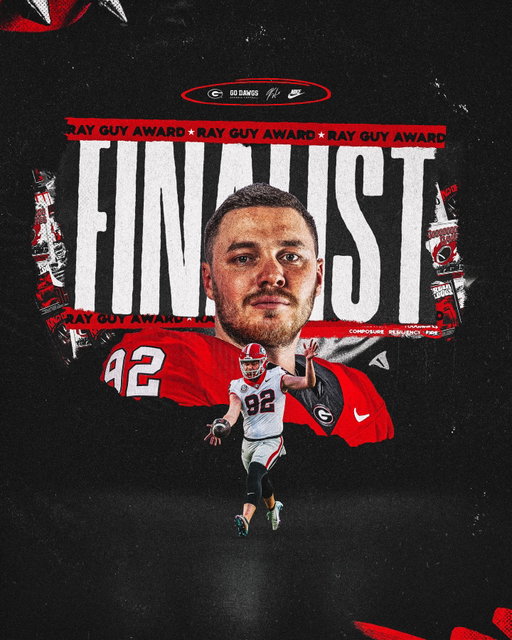 Brett Thorson has been named one of three finalists for the Ray Guy Award 🏆

The Ray Guy Award is given annually to the best FBS college punter. 

#GoDawgs