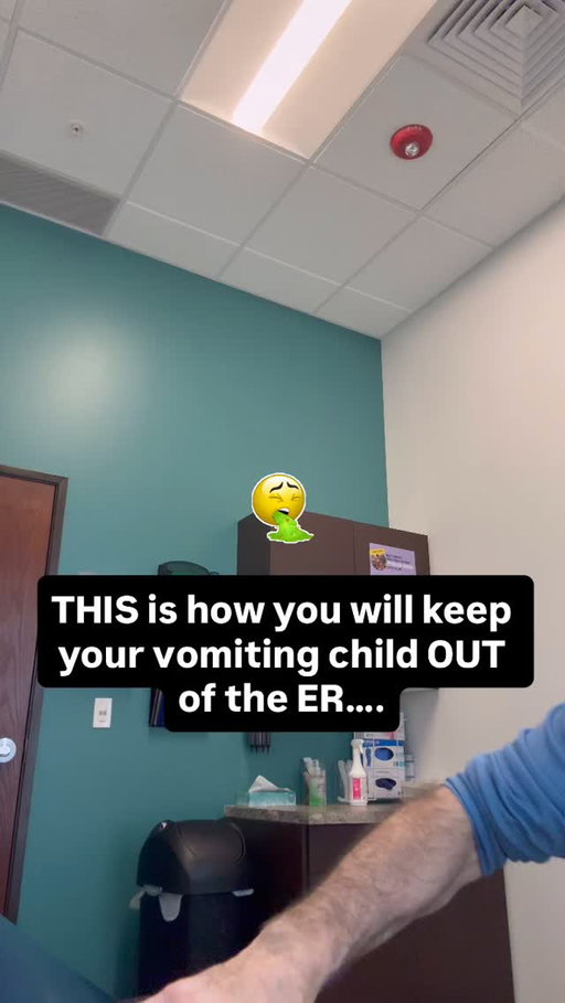 THIS is how we keep vomiting children OUT of the Pediatric ER….

#pediatrician #pediatrics #dehydration