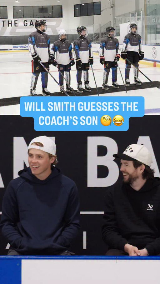 Will Smith guesses the secret hockey player 🫆🏒 @_willsmith2 

Watch the full video on the Bauer YouTube channel 🚨