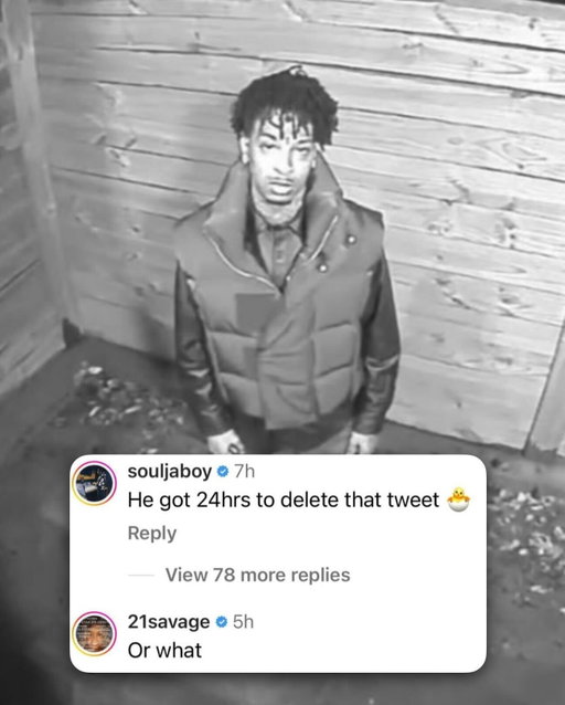 Throwback to #21Savage sticking up for #MetroBoomin 👀

A short-lived beef sparked when #SouljaBoy wanted Metro to take down an old tweet he made.

21 and Soulja Boy ended up going back and forth on Twitter/X for the next couple of days.

Do y’all remember this⁉️
