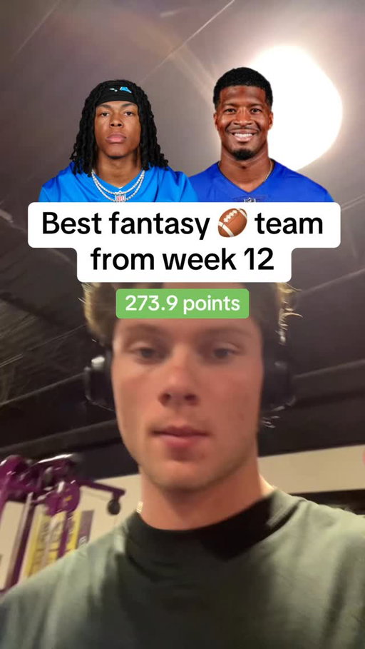 The best fantasy football team from week 12 🏈 #fantasyfootball #nflfantasyfootball