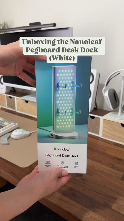 So excited to finally have a stylish way to display my controllers in my setup! This is the @nanaoleaf Pegboard Desk Dock (White Edition)!

Why I’ve been loving it!

🤎 Dual-faced Design, where it combines customisable RGB lighting on one side with pegboard functionality on the other. 
🤎 Customisable RGB options with 16M + Ambient colours, including screen mirroring via the Nanoleaf desktop app!
🤎 You can can even connect your peripherals via 1 x USB-A Port and 2 x USB-C ports

@nanoleaf are currently having a Black Friday sale on Nanoleaf Smart Lights, Lighting Decor, &, which also includes this Pegboard! 

It’s the perfect gift for your tech and desk setup obsessed friends and family! ☺️

@nanoleaf @rocketcommsanz 

#Nanoleaf #nanoleafpegboard #rgb #desksetup #deskinspo #deskdecor #deskgoals #setup #setupgoals #gamingsetup #gifted
