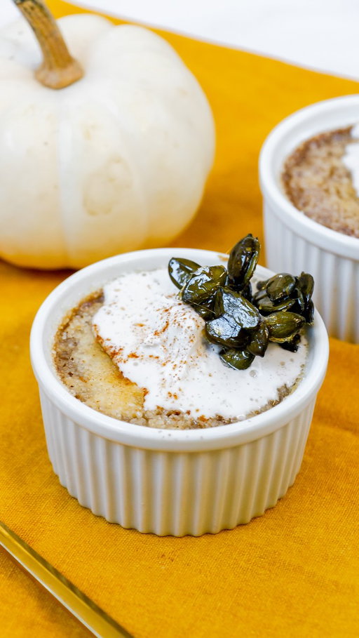 Pumpkin Crème Brûlée 🍮🍮🍮 this fall-inspired crème brûlée is pure cozy indulgence. Made with coconut whipping cream for a dairy-free twist that’s rich and silky (you’d never know the difference). A gluten-free dessert that’s as elegant as it is comforting. Creamy, spiced, and topped with candied pumpkin seeds! 

Comment “pumpkin” below 👇 and we’ll send you the recipe link 🔗

Recipe + reel by @megan_rhn 

#holisticnutrition #wholefoods #nutrition 

holistic recipes easy healthy meals fall baking creme brulee dairy free dessert dairy free creme brulee dairy free desserts dairy free holiday recipes dairy free  holiday desserts
