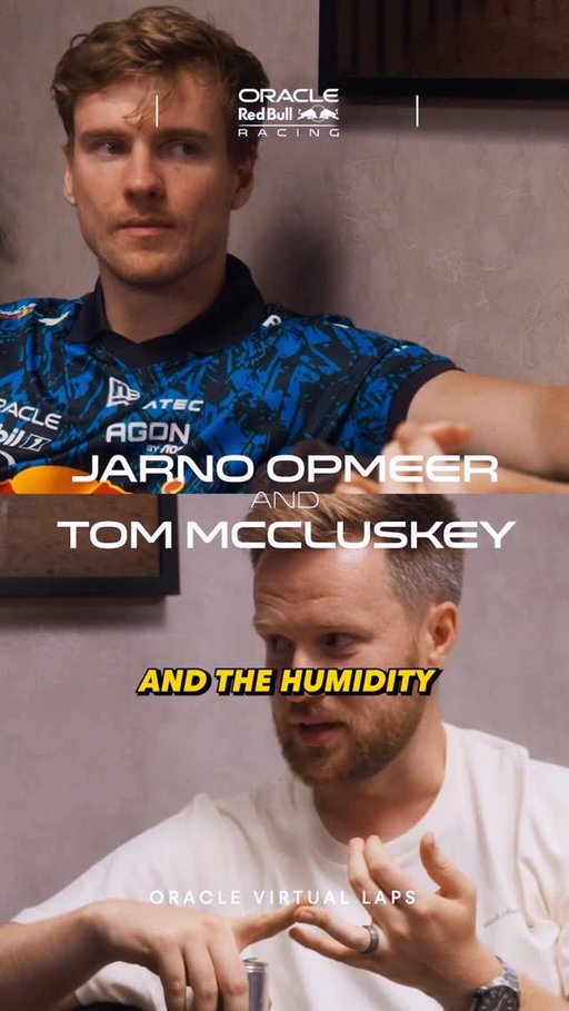 Training for the most extreme weather 🥵 

Join Jarno and Tommo for an @oracle Virtual Lap around Qatar 🔗 in bio 

#F1 #RedBullRacing #QatarGP
