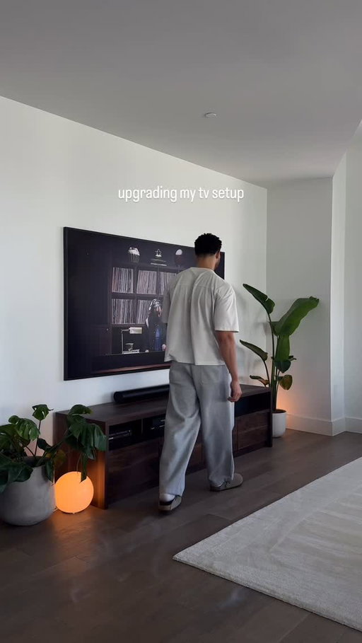 Upgrading my tv setup. What do you think?
Decided to switch to a slightly longer credenza/tv stand to better fit the size of my tv. I feel like it creates a much cleaner and uniform look.

#interiordesign #tvsetup #interiordecor #asmr #credenza