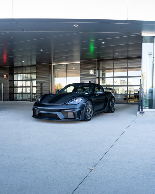 Now available at Porsche Westmont.

The Porsche 718 GT4 RS with the Weissach Package is the definition of motorsport energy brought to the road. Finished in a blacked out, stealth spec, this GT4 RS delivers a presence that’s aggressive, focused, and unmistakably track bred.

Behind the driver sits a 4.0L naturally aspirated flat six taken straight from Porsche’s GT division, revving to 9000 rpm and delivering one of the most visceral soundtracks in the lineup. Lightning sharp PDK, race tuned suspension, and aerodynamic engineering all work together to create a driving experience that feels alive in your hands.

The Weissach Package elevates everything even further. Carbon components throughout, lightweight design elements, exposed carbon accents, and details that bring this car even closer to its motorsport roots. It’s a GT car built for purists who want the rawest version available.

A track weapon with road manners, ready for the next driver who understands what this car truly is.

Call or click today.

#PorscheGT4RS #GT4RS #WeissachPackage #PorscheWestmont #PorscheChicago #PorschePerformance #PorscheNation #718GT4RS #TrackBred #NaturallyAspirated #FlatSixPower #ChicagoCars #CarsofChicago #PorscheLife #MotorsportDNA #DriversCar #PorscheObsessed #CarbonFiber #Weissach #GT4Life