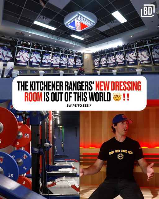 The Kitchener Rangers newly renovated $2.5M locker room is incredible🤯🤩

WATCH THE FULL TOUR ON THE @BarDown YouTube! 👀