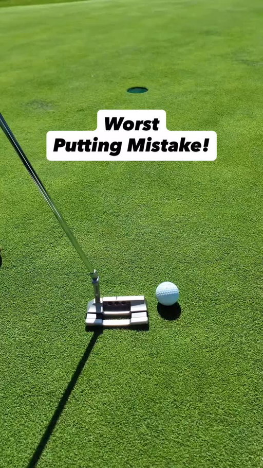Give up CONTROL. Go lighter grip pressure and faster back swing . This actually creates a smoother putting stroke. Problems happen when you try and over control the putter. Get it moving and allow it to swing. Dr Bob Rotella says “You gain control when you give up control”. This is so true!