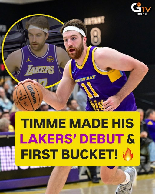 Drew Timme made his @lakers DEBUT and even scored a bucket last night vs. the Clippers! The G League star signed a Two-Way deal and is averaging 25.5 PPG, 7.7 RPG, and 4.0 APG in the G League this season for South Bay. 🔥 @drew_timme2