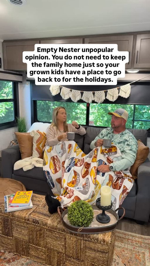 Or you can keep it! But, just because you don’t keep it doesn’t make you bad parents. Do what makes you happy and your kids will be happy! So many people have said we are horrible parents because we sold our home. 🤦‍♀️

Our son now has Christmas and Thanksgiving at his house and he absolutely loves doing it. We are making new holiday traditions for our family. 

We sold all our belongings and our home 5 years ago and now we travel full-time. Our sons are so happy for us and love that we get to see all the amazing places we go. 

#family #familytraditions #emptynesters #emptynest #rvlivingfulltime