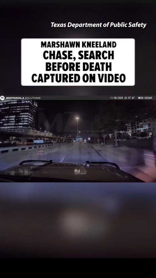 New police video released from the night of Dallas Cowboys player Marshawn Kneeland’s death...showing officers chasing his speeding Dodge Charger and searching for him after the crash. 🕊️

Full story and footage at the link in bio.