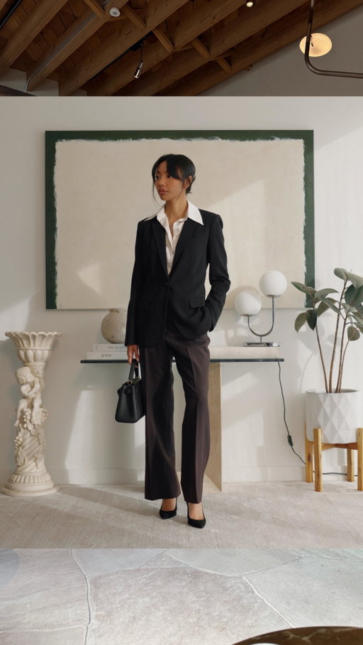 Every workplace has its own language, and business professional is one of the most traditional dialects.

It was designed for high-stakes environments like law and finance firms, which is why the details feel so precise: structure means reliability, polish signals respect, and consistency creates trust.

Because this is the most formal and conservative dress code, relaxed silhouettes, bright colors, and trend-focused pieces often shift outfits too far away from its traditional aesthetic.

When it comes to business formal, always think: structure. tradition. sharpness. clean lines. 

In the next episode, we’ll tackle BUSINESS CASUAL. Like & follow for more! ♡