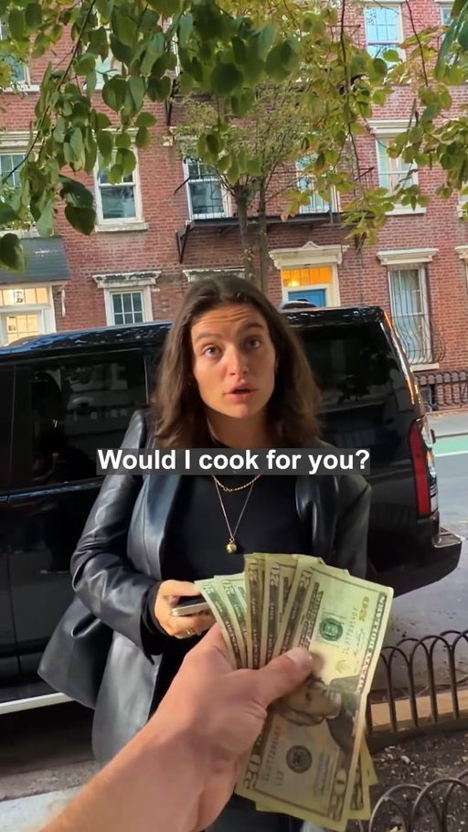 Paying strangers to cook for me #cookingchallenge #cookforme #cooking #newyork