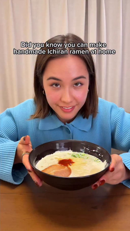 Did you know you could HAND MAKE Ichiran Ramen at home in just 20 minutes 😱

Ryuji’s Recipe (Translated): 

 Soup:

- Water: 340ml
- Garlic Powder: 5 pinch
- Pork belly slices: 30g
- Pork fat: 1 tablespoon
- Japanese Sake: 2 tablespoon
- Pork stock powder: 1 tablespoon
- MSG, IMP, GMP blend: 7 pinch
- Gelatin powder: 3/2 teaspoon
*Boil 10 minutes and blend*
- Sugar: 1/4 tablespoon
- Soy sauce: 3/2 tablespoon
- Black pepper: 2 pinch
- Soy Milk: 2 teaspoon
*Blend again*

Spicy Sauce:

- Sesame oil: 1/2 teaspoon
- Gochujang: 1 tablespoon
- Red chilli powder: 1/2 teaspoon
- MSG: 1 pinch
- Water: 1/3 teaspoon

Thank you chef @shunchanjp 👨‍🍳

You can search ‘ryuji825’ on YouTube to see the original video! 

#japan #japanese #ichiran #japaneseculture #japanesefood #ichiranramen #tokyo