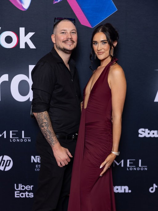TikTok awards 2025 done ! #tiktokawards #daniandblake #redcarpet