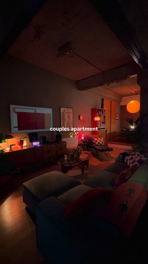 our home at night 🏡🕯️🛋️

#apartmentaesthetic #fyp #foryou
#boygirlhome #boygirlapartment #loftdesign #boyandgirlapartment #apartmenttherapy #couplehome #loftdecor #nycapartment #coupleapartment #sundayvibes #midcentury #midcenturymodern #loftapartment #hisandherapartment #livingroomdecor #mcmfurniture 
#livingroominspo #interiordesign #loftapartmentvibes #londonapartment #apartmenttour