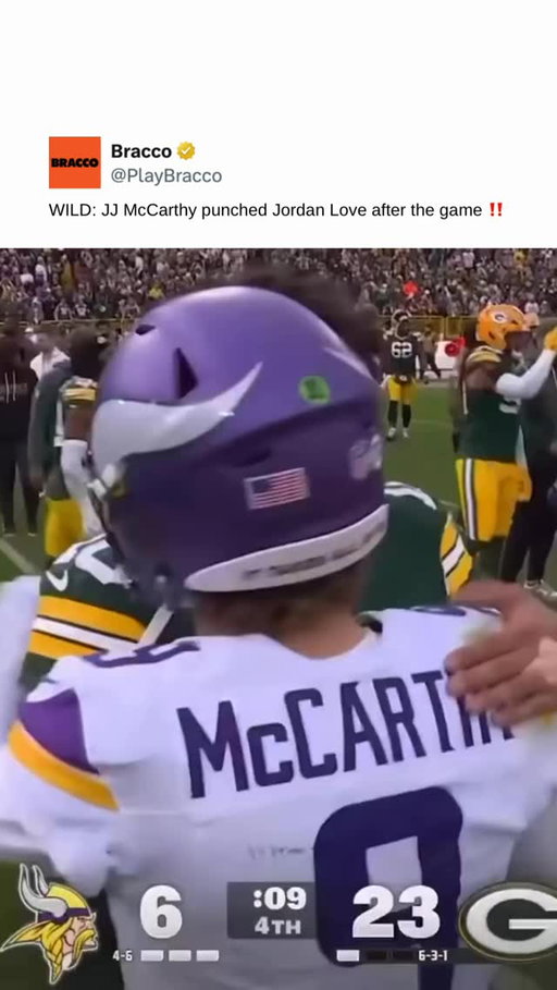 Why wasn’t this shown after the game?🤔 

Follow @playbracco_ for more nfl memes‼️

#nflmemes #jordanlove #jjmccarthy #vikings #packers