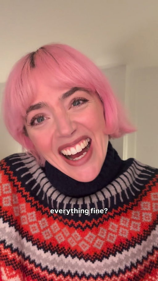 In the end I called her today to double check, can confirm she doesn’t hate me but she might after seeing this video. Jumper is from @brorafashion in case you’re wondering #gifted #french #english #bilingual