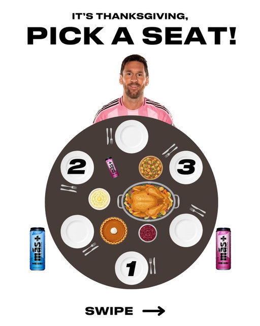 Thanksgiving table politics? Solved.
Just pick a seat, trust the process, and let Más+ do the holiday hydration coaching 🦃
Your choice says more about you than you think… comment yours below 👇
 

¿Las dinámicas alrededor de la mesa de Thanksgiving? Resueltas. Solo elige asiento, confía en el proceso y deja que Más+ haga el coaching de hidratación estas fiestas 🦃 Tu elección dice más de ti de lo que crees… cuéntanos la tuya abajo 👇