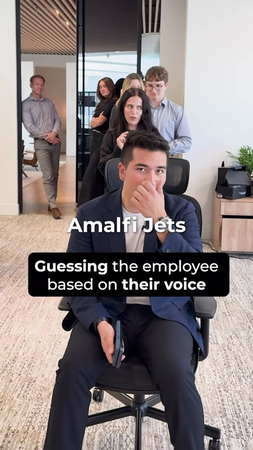 Kolin tries to guess the employee based on their fake accent.
#FlyAmalfi #PrivateJet #Travel #AmalfiJetsApp
