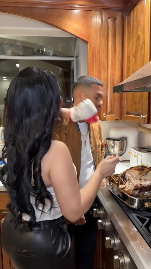 One punch and suddenly the turkey smacked different 💥🤣 @glambycandy_  #explore #reels #relatable #humor