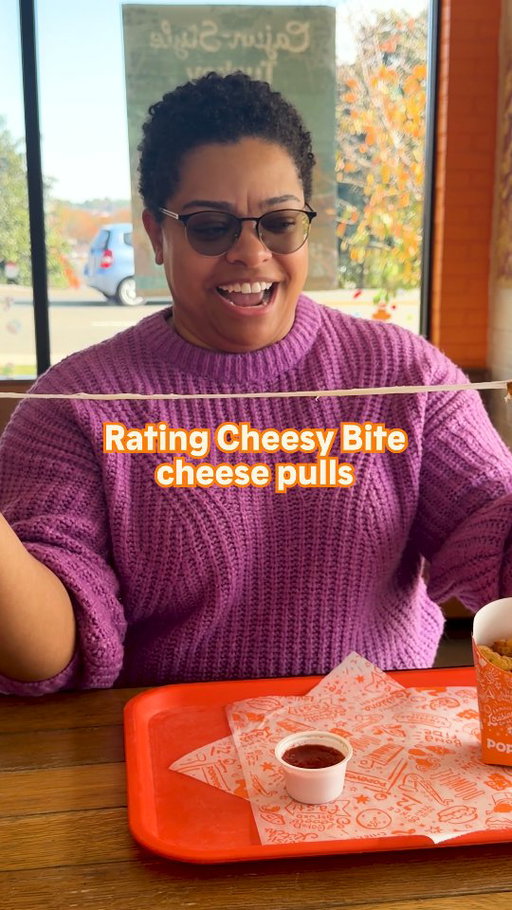 In case you were wondering the pull on the new cheesy bites is crazy
