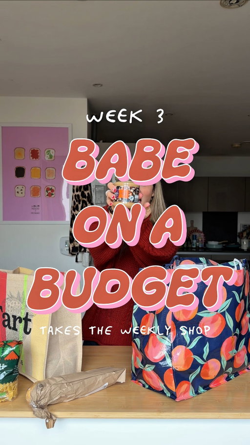 WEEK 3: BABE ON A BUDGET TAKES THE FOOD SHOP! 🛒 

Girlies, presenting to you, your £35 (!!) weekly food shop to include…

🍅 FIVE MAIN VEGGIE MEALS
🍴 LEFTOVERS TO COVER YOU FOR LUNCH
🍳 A BREAKFAST OPTION
❌ NO WASTE !! HEHE

Although this technically serves 1 (as it’s literally how I eat lol) it could so easily cover 2 of you if you throw in a couple of extras.

Please do feel free to shop around, you may well get it cheaper!

YOUR SHOPPING LIST:

1 x Sheet Puff Pastry (320g)
6 x Eggs
300g Hazelnut Creme
1kg Baby Potatoes
170g Sage & Onion Stuffing Mix
400g Shallots 
1 x Halloumi
1 Jar Cranberry Sauce
1 White Baguette
Rocket
400g Lentils
Fresh Parsley
300ml Creme Fraiche
200g Mature Cheddar
300g Mushrooms
8 Veggie Sausages
Brussels Sprouts
Pasta (of choice)
150g Boursin
1 Lemon
Fresh Red Chillies
1 Green Bell Pepper
400g Mixed Beans in Chilli Sauce
400g Chopped Tomatoes
Tortilla Wraps
Microwave Spicy Rice
1 Avocado
Baby Gem Lettuce
220g Extra Firm Tofu
400g Chickpeas
400ml Coconut Milk
Peshwari Naan
150g Natural Yoghurt

🤠 = £35.80

(I shopped online via Sainsbury’s, using offers at the time of purchase so this will vary!)

I’ll be posting a recipe every day so please do follow along. 

PS, there are 5 meals because it’s a lot of food so, you’ll easily be fed for 7 days if you want to be !! 🩷

STORE CUPBOARD INGREDIENTS: Oil, minced garlic, minced ginger, onion powder, dried parsley, rosemary, bbq seasoning, smoked paprika, cinnamon, cumin, ground coriander, turmeric, garam masala, salt & pepper, veggie stock, lasagne sheets, bbq sauce 

Optional: mayo, gravy granules, crispy onions, mango chutney (I had all of these in my cupboard & they made great additions ☺️

#veggierecipes #budgetfoodshop #weeklyfoodshop