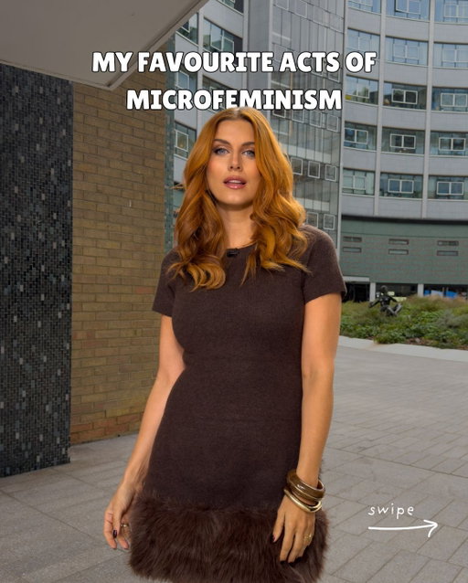 It’s only in recent years that I’ve realised just how much of a man’s world we still live in. So much of our society has quietly been built around men as the default. Even our language reflects it. We say “female CEO” but never “male CEO”. We say “women’s football” but “football” means the men’s. We grow up assuming doctors, surgeons and leaders are men unless told otherwise.

Once you start noticing it you cannot unsee it. And if we want any of this to change we have to challenge it intentionally.

We have to unlearn the things we were taught to accept as normal. The sexual double standards. The way women are judged for things men are applauded for. The labels. The jokes. The assumptions. The invisible rules that shape who gets to take up space.

This is where microfeminism comes in. 🚺

Microfeminism is all the small, everyday acts that question sexism in real time. They are tiny switches in language, behaviour and expectations that chip away at the idea that men are the standard and women are the variation.

They might seem small but together they disrupt the narrative. They shift culture. They remind people that women are not the footnote.

These are some of the things I do in my daily life to push back, reclaim space and, honestly, have a bit of fun with it too.

I’d love to know your daily acts of microfeminism. The more passive aggressive the better :) 💗