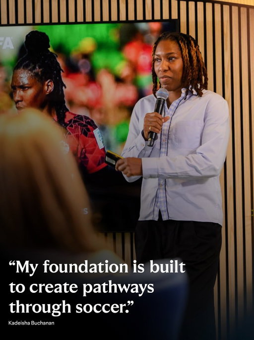 Kadeisha Buchanan is launching a foundation helping girls from single-parent homes reach their football goals. 🌟

Keish is one of just 14 players from across the world selected by FIFA to launch a new social impact programme. 🌎💙