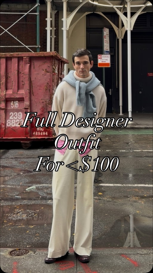 A full designer outfit for less than $100! All outfits are possible and affordable with time and dedication! 

#fashion #fashiongram #secondhandfashion #affordablefashion #ralphlauren #secondhand #sustainablefashion #grwm #gdwm #affordablestyle #luxury #designerdeals #thriftfinds #secondhandfinds #menswear #mensfashion #unisexfashion #mensstyle #helmutlang #armani #prada #outfitinspo