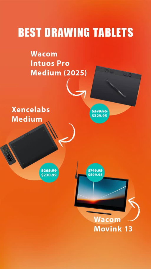 Get kitted up for digital art and sketching. There's still time to nab these Black Friday drawing tablet deals on some of the devices that perfomed well in our reviews, and there are many more deals. See our complete buying guide linked in our bio.
.
.
#drawingtablets #graphicstablet #wacom #xencelabs #blackfriday #digitalart #artistslife #artisttools